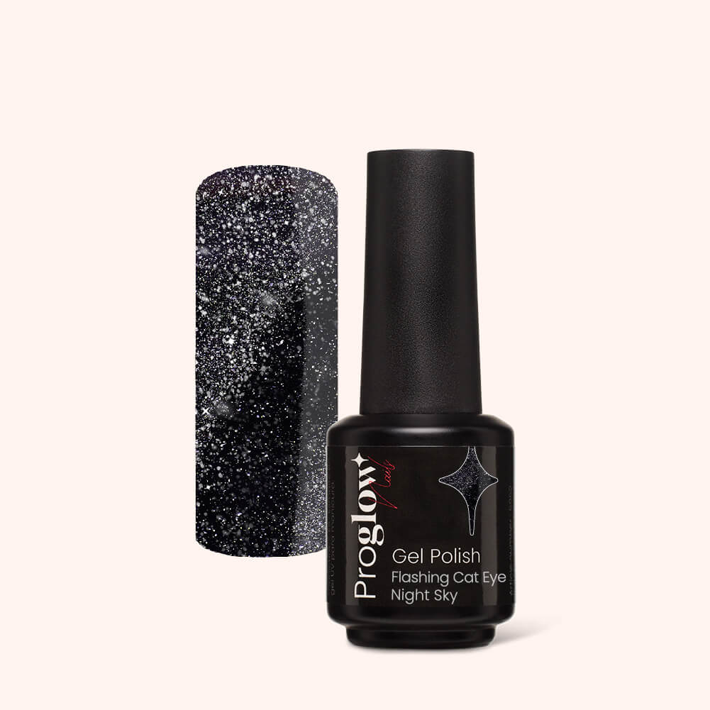 Gel Polish Shellac Flashing Cat Eye Night Sky