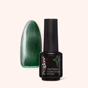 Gel Polish Shellac Crystal Cat Eye Emerald