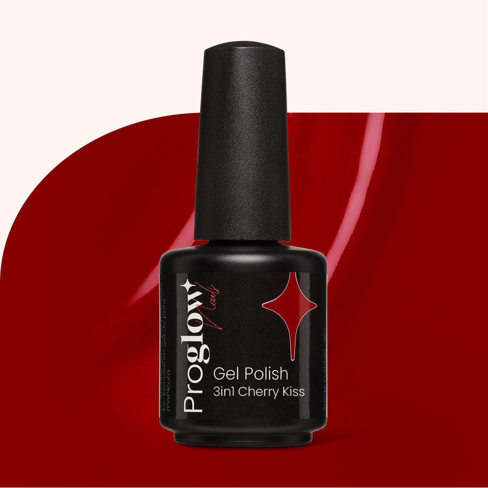 Gel Polish Shellac 3-in-1 No Wipe Cherry Kiss