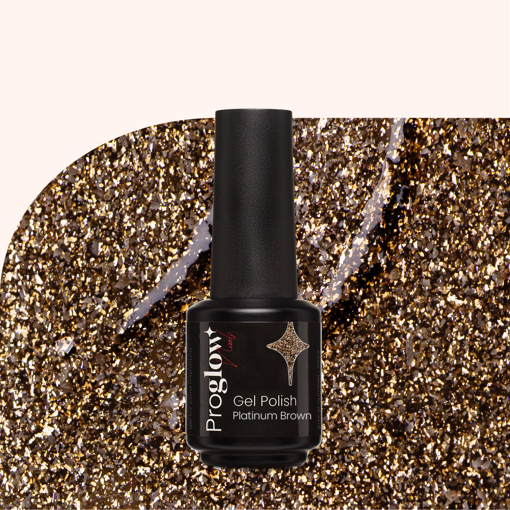Gel Polish Shellac Platinum Brown