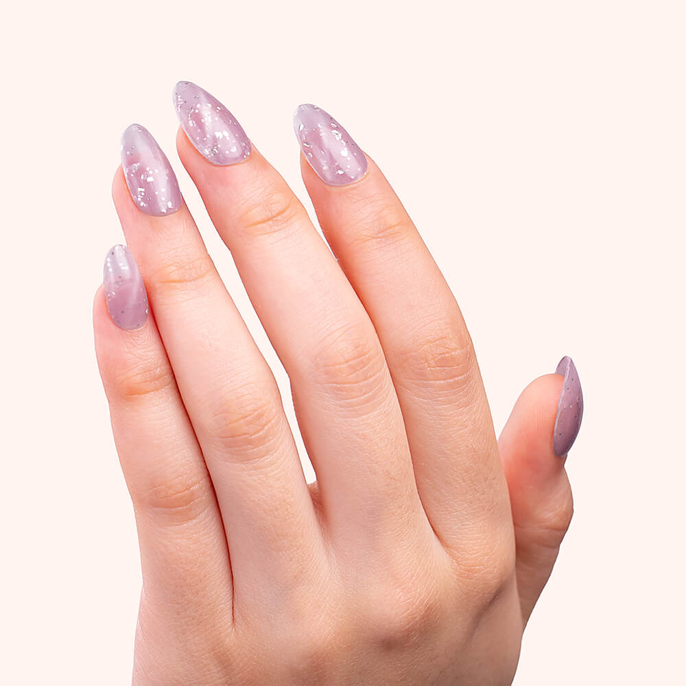 Gel Polish Shellac Cat Eye Lavender Bubble