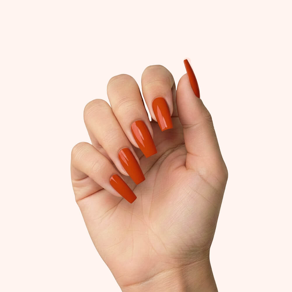 Gel Polish Shellac Fire Flower