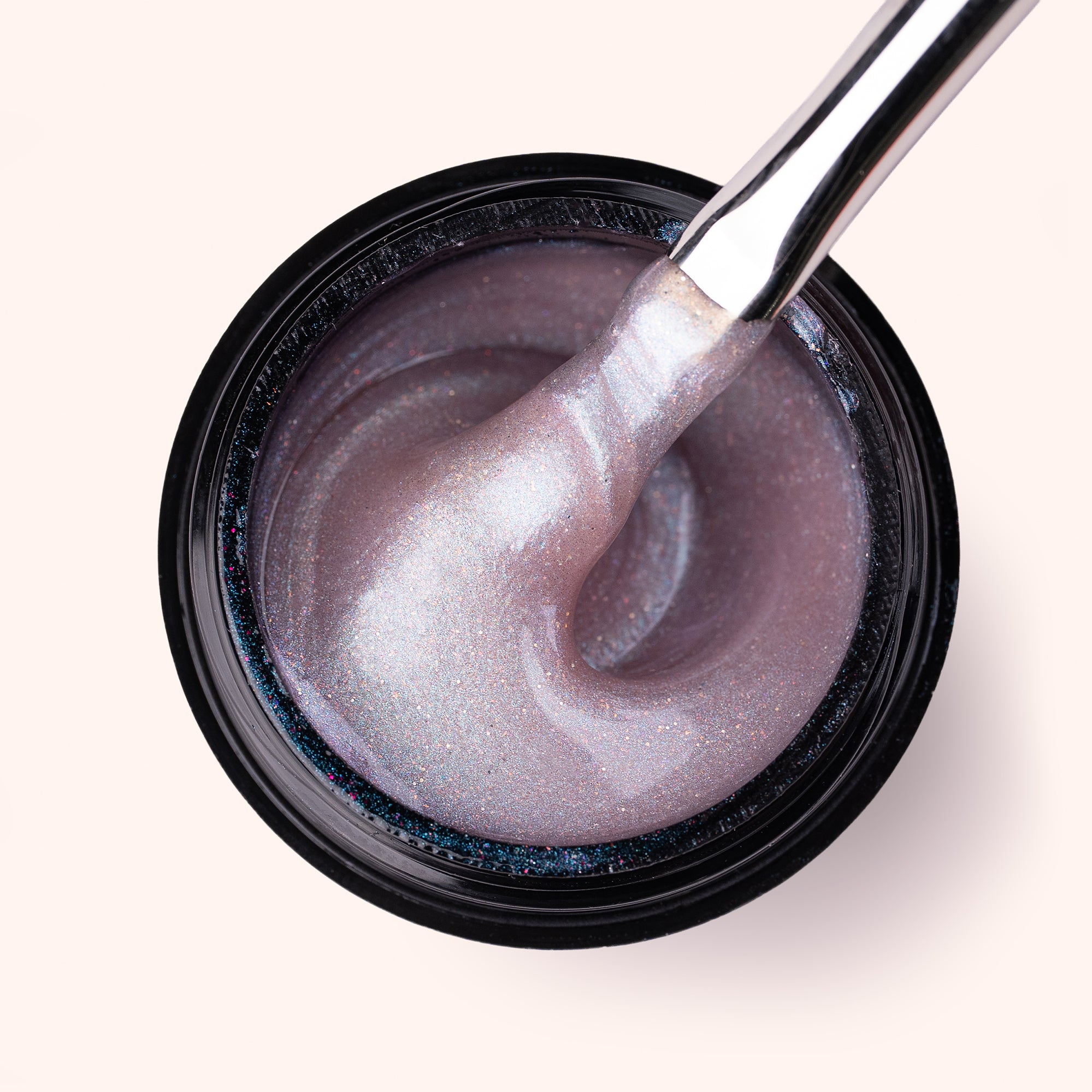 No File Builder Gel Iridescent Nude