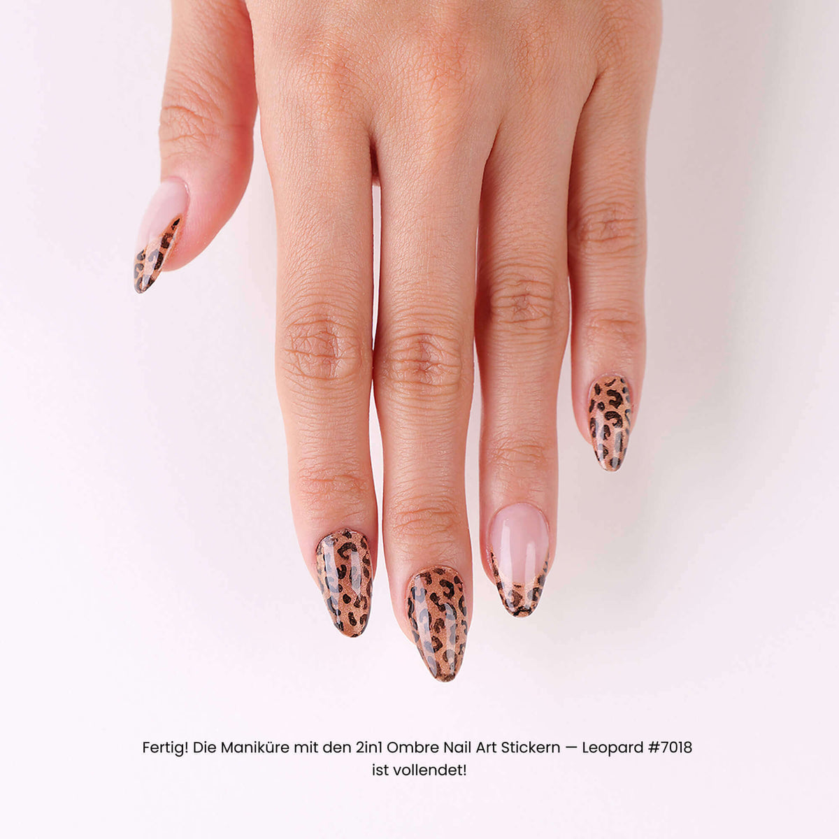 2in1 Ombre Nail Art Sticker  - French Medium