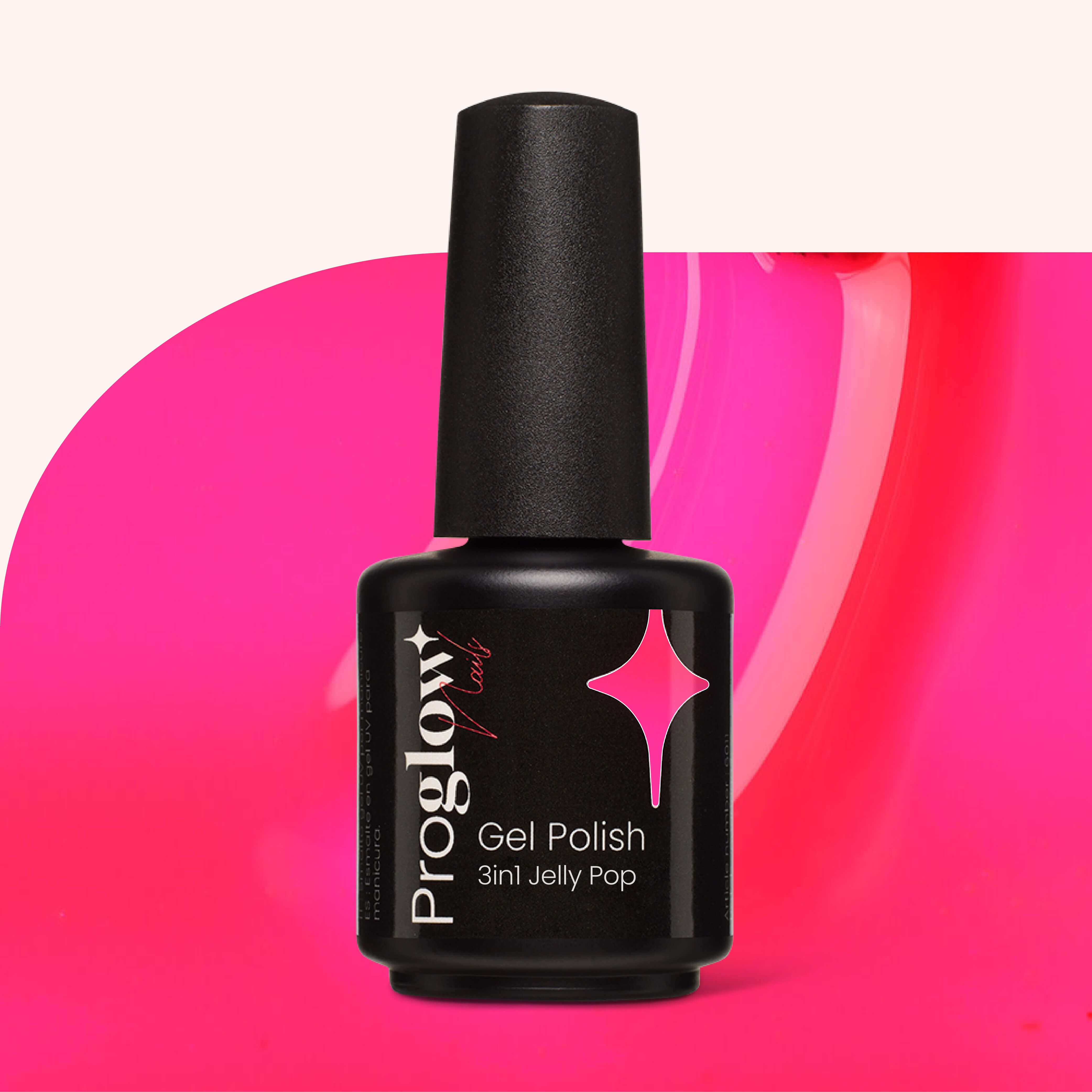 Gel Polish Shellac 3in1 No Wipe Jelly Pop