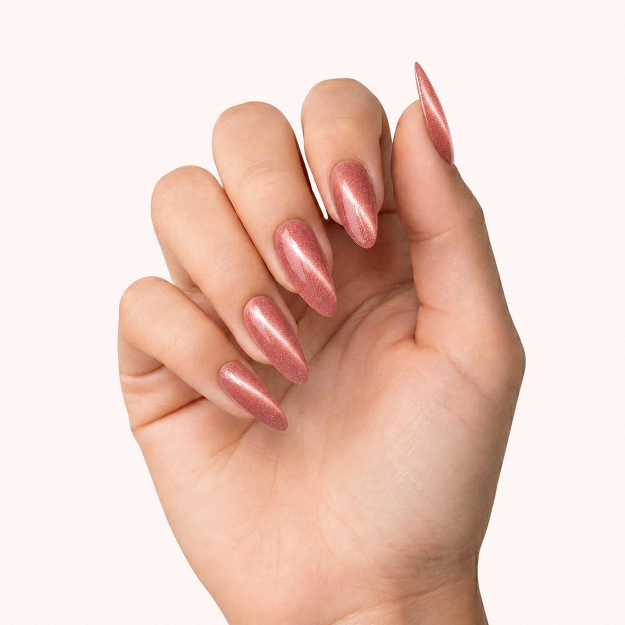 Gel Polish Shellac Cat Eye Nude Terracotta