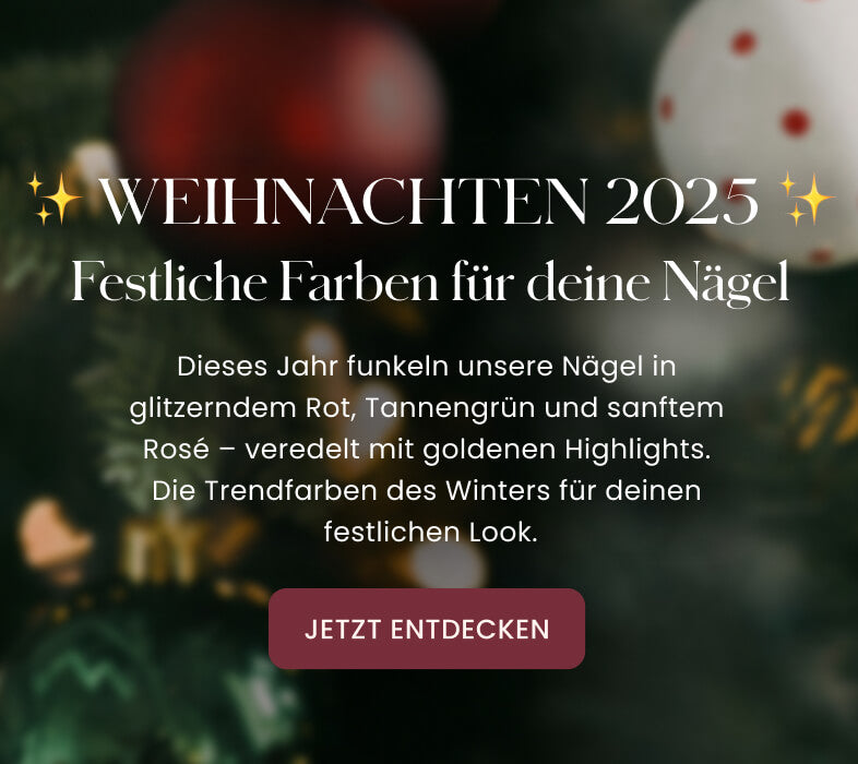 Festliche Farben für deine Nägel Weihnachten 2025