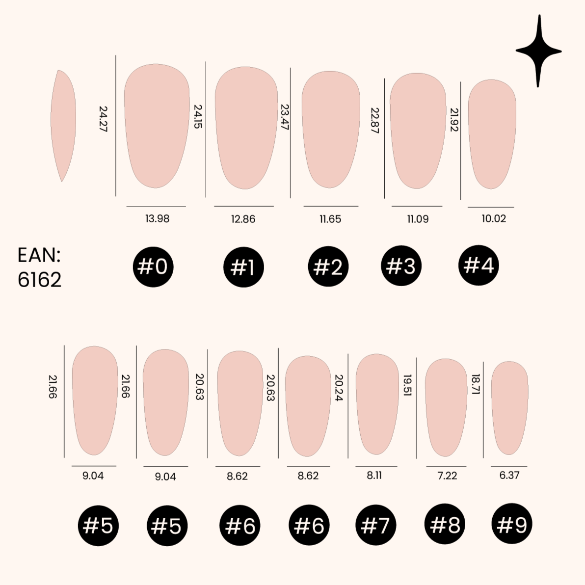 Soft Gel Nail Tips Medium Oval 500 Stück