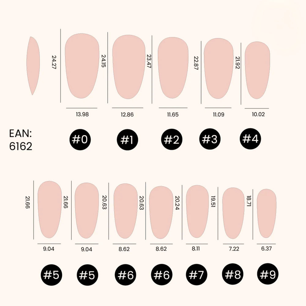 Soft Gel Nail Tips Medium Oval 500 Stück