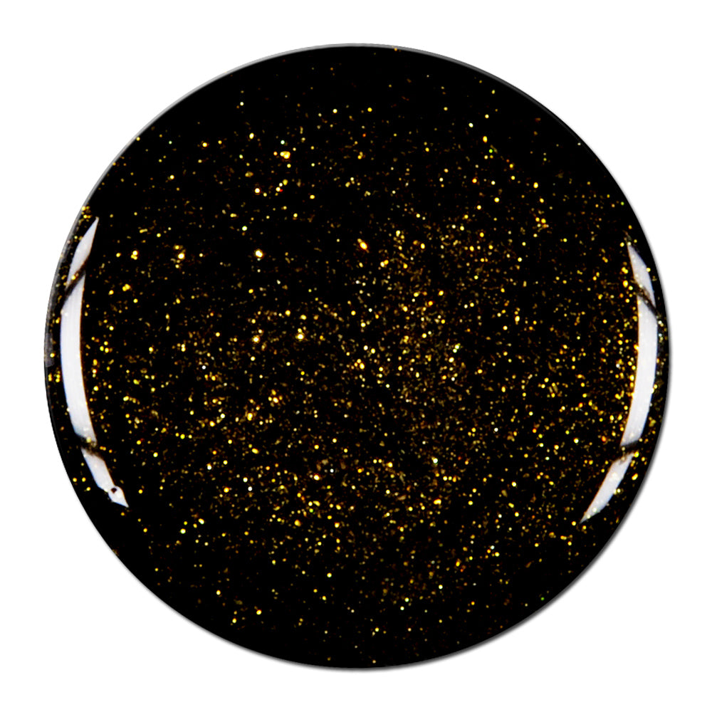 Glitter Gel Black-Galaxy Gold