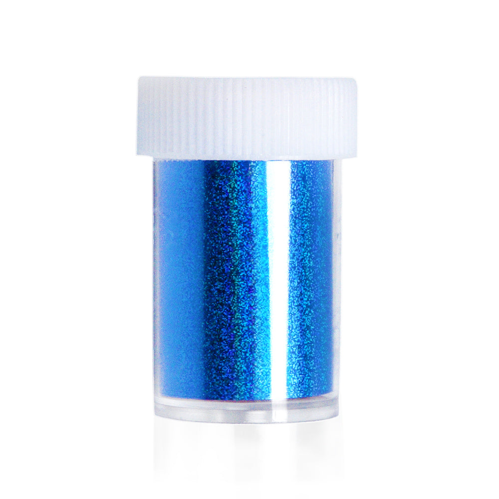 Nail Art Transferfolie Blue Glitter