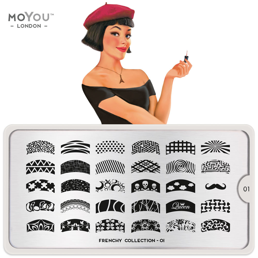 MoYou Stamping Plate Frenchy 01