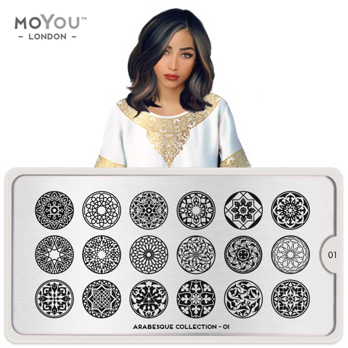 MoYou Stamping Plate Arabesque 01