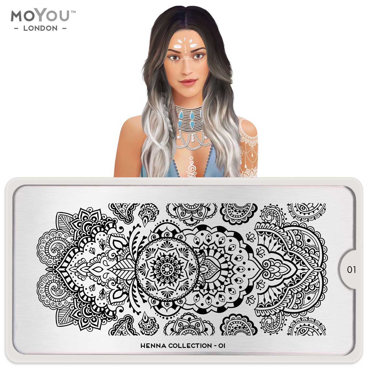 MoYou Stamping Plate Henna 01