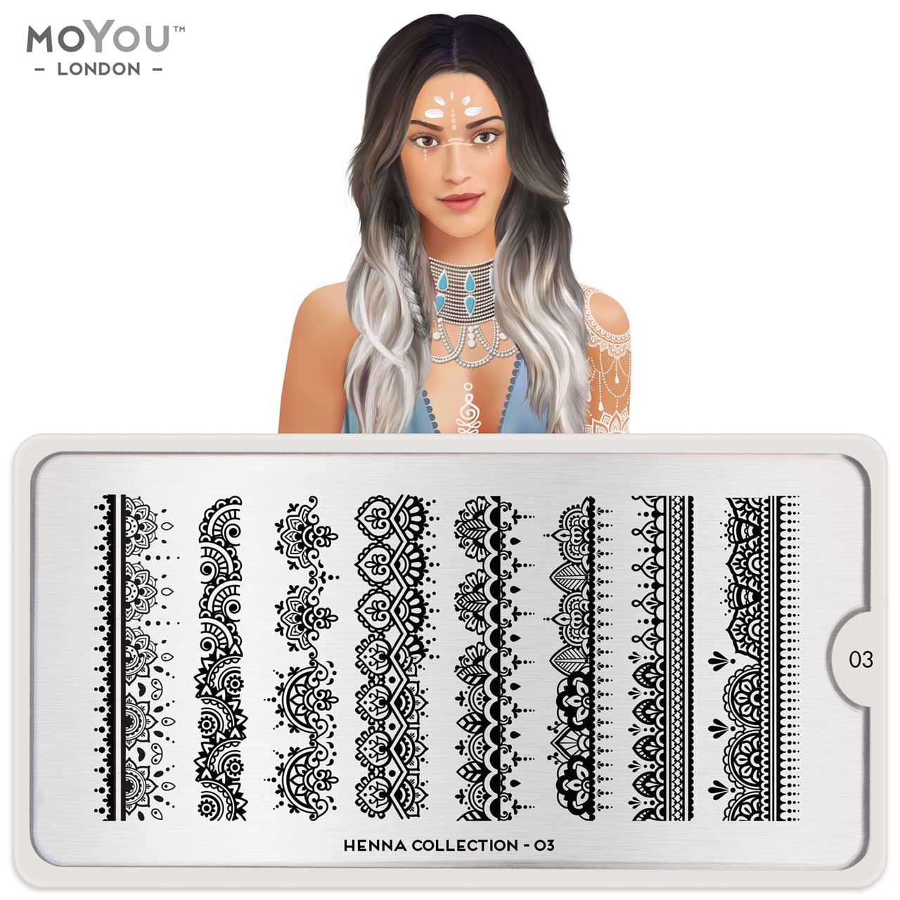 MoYou Stamping Plate Henna 03