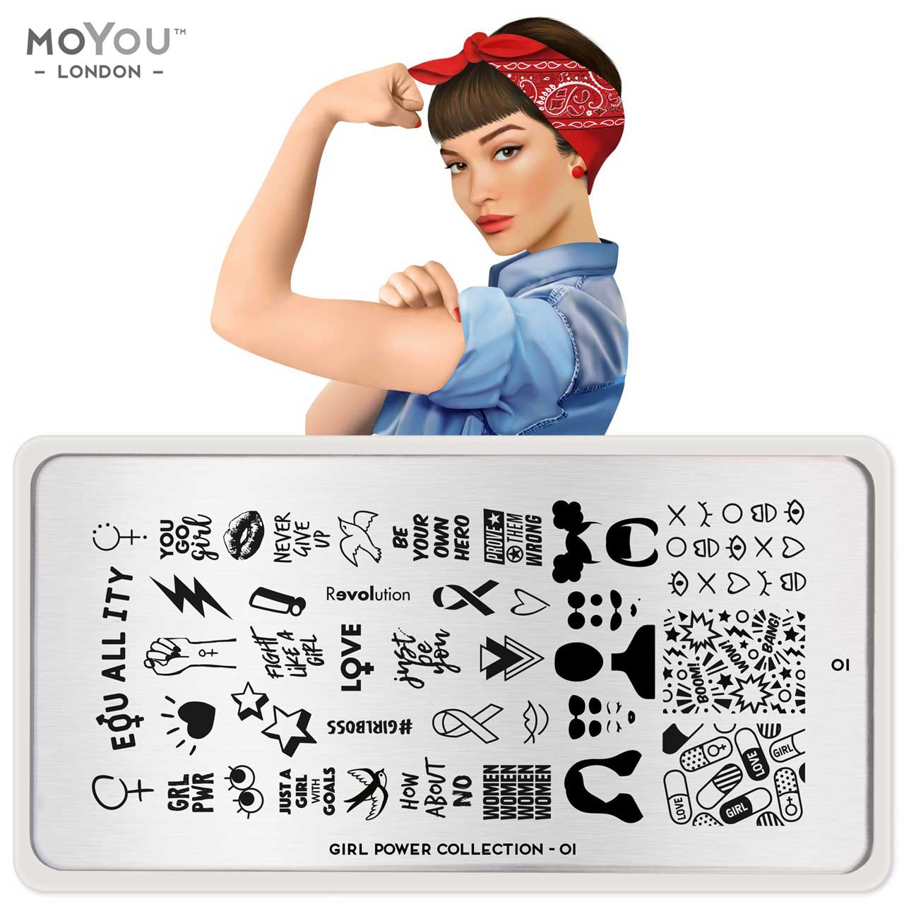 MoYou Stamping Girl Power 01