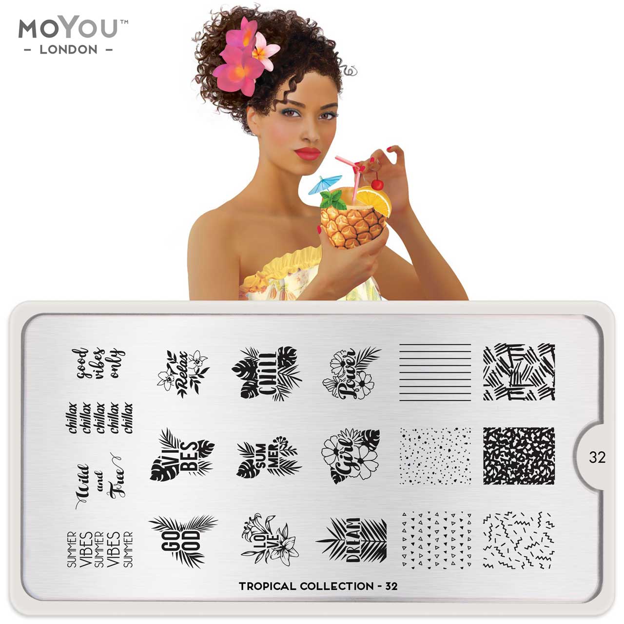 MoYou Stamping Plate Tropical 32