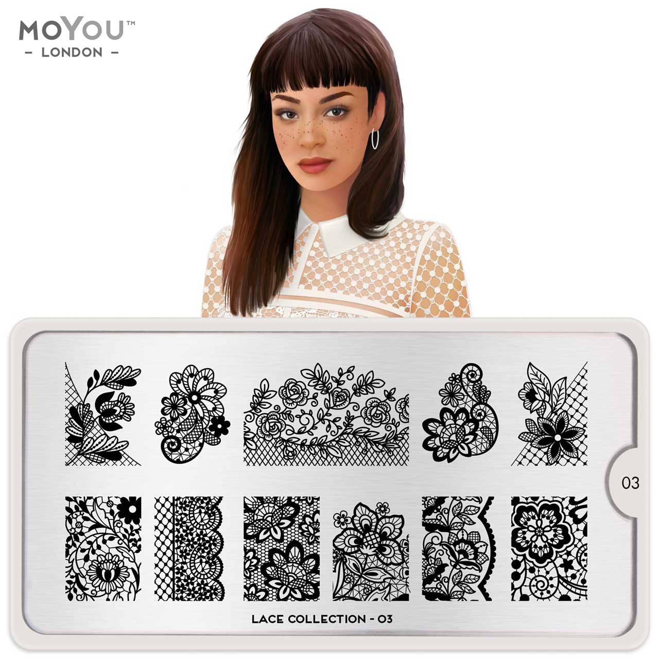 MoYou Stamping Plate Lace 03
