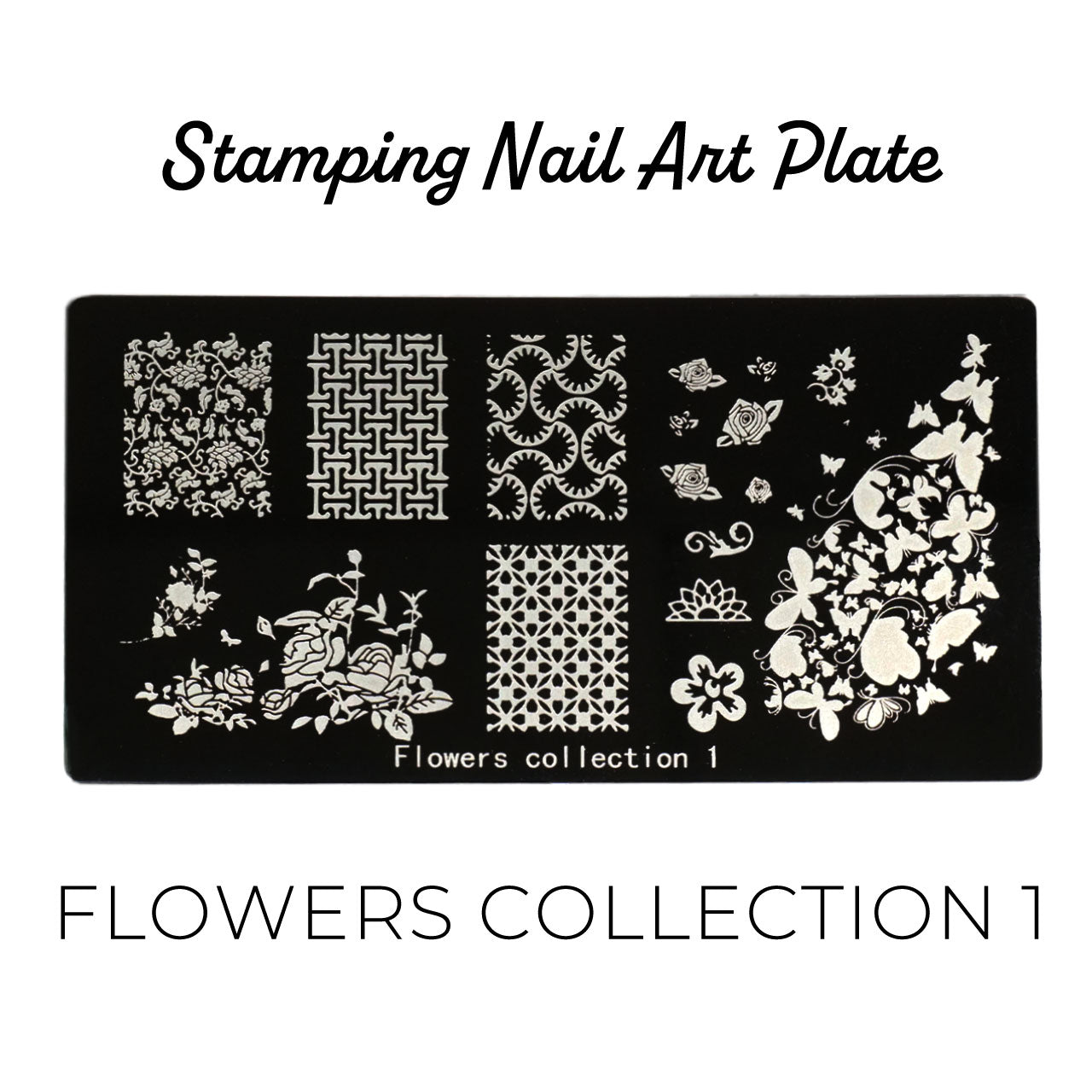 Stamping Plate Flowers Collection 1